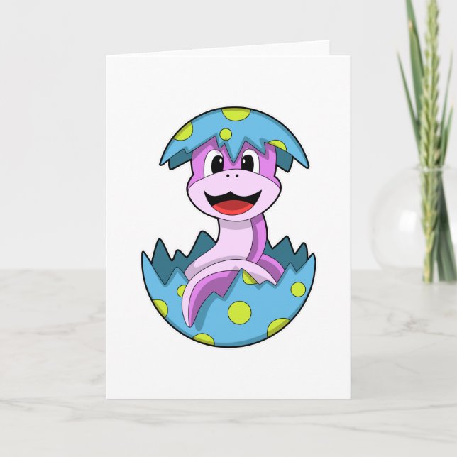 Cartão Cobra com casca de ovo (Frente)