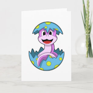 Cartão Cobra com casca de ovo