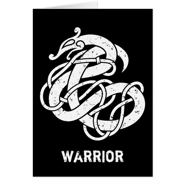 Cartão Cobra do estilo de Viking Urnes (Frente)