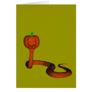 Cartão Cobra Laranja