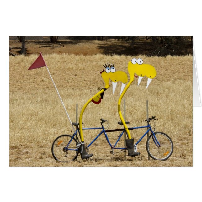 Cartão Cobras Tandem (Frente horizontal)