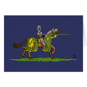 Cartão Cobrindo Cavaleiro Medieval