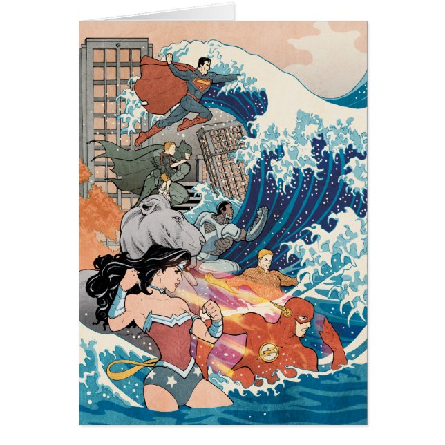 Cartão Cobrir 15 da Liga da Justiça (Frente)