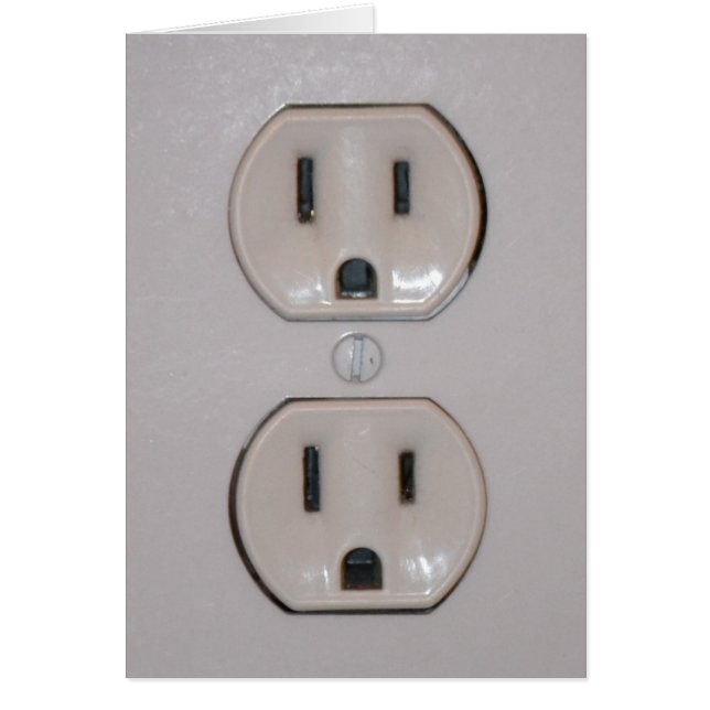 Cartão Cobrir da tomada (Frente)