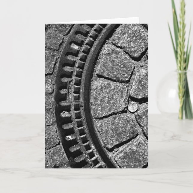 CARTÃO COBRIR DO FURO DO HOMEM, STRASBOURG, FRANCE (Frente)