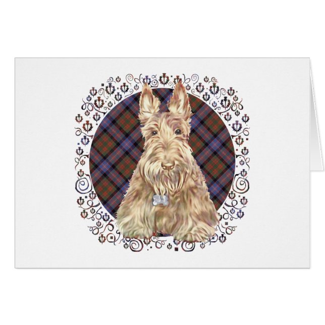 Cartão Cochran Tartan Scottie (Frente Horizontal)