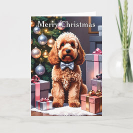 Cartão Cockapoo Natal