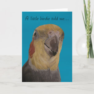 Cartão Cockatiel Bird Birthday Card