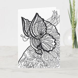 Cartão Cockatoo butterfly card