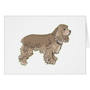 Cartão Cocker spaniel