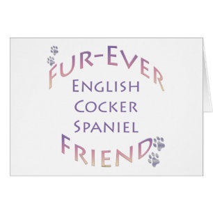 Cartão Cocker Spaniel Fuere Inglês