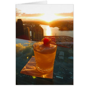 Cartão Cocktail no Sunset