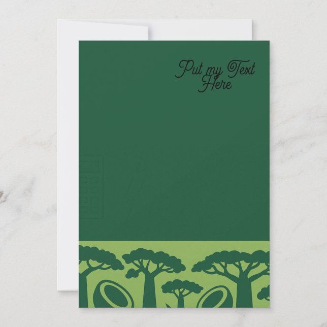 Cartão Coco Genérico de Baobab (Frente)