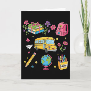 Cartão Cocota Floral Primeiro Dia Da Pré-Escola Jardim De