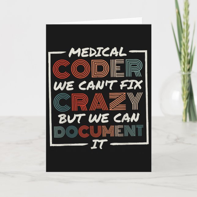 Cartão Codificador Médico que Não Podemos Corrigir, Codif (Frente)