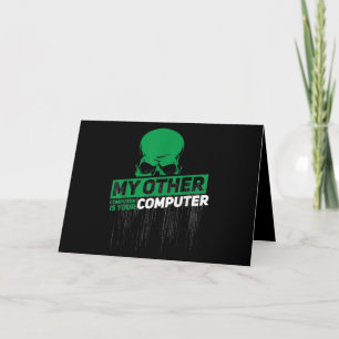 Cartão Código Admin do Nerd Hacker do Engenheiro Sysadmi