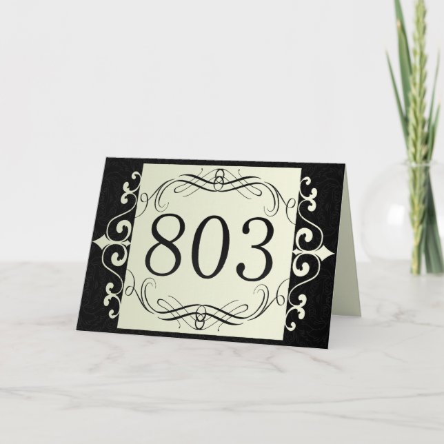 Cartão Código de área 803 (Frente)