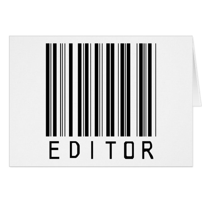 Cartão Código de barras do editor (Frente Horizontal)