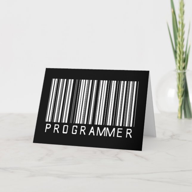 Cartão Código de barras do programador (Frente)