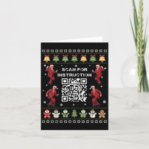 Cartão Código de Dança Trump QR Presidente Scan Para Inst