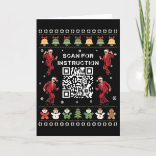 Cartão Código de Dança Trump Qr Presidente Scan Para Inst
