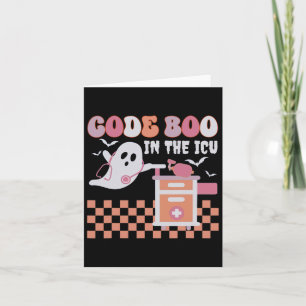 Cartão Código Fantasma Boo Na Enfermagem De Icu Rn Hallow