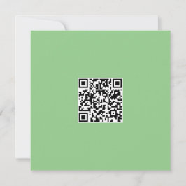 Cartão Código QR do Vermonocromo Moderno Neto Verde
