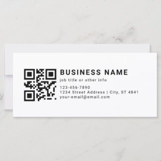 Cartão Código QR Promocional Empresarial