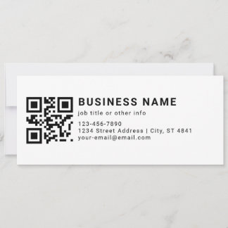 Cartão Código QR Promocional Empresarial