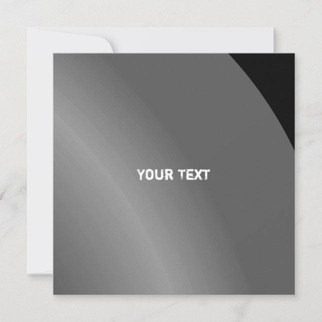 Cartão Código Qr Sombreado Moderno Preto Moderno (Frente)