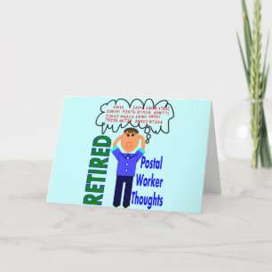 Cartão Códigos Zip engraçados do trabalhador postal apose