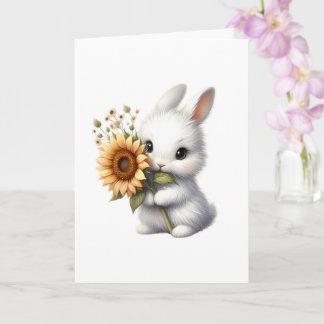 Cartão Coelhinho Bonito com Saudação All-Occasion de Sunf