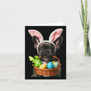 Cartão Coelhinho Bonito Ouro Francês Cachorro-Grande Cach