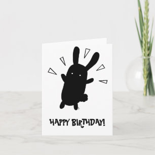 Cartão Coelhinho de Aniversário Fofo