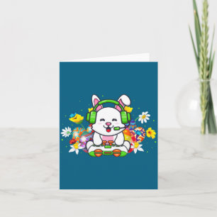 Cartão Coelhinho de Páscoa Feliz Dia de Páscoa Meninos Me