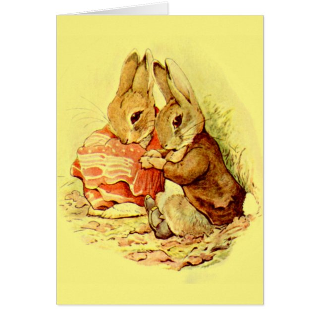 Cartão Coelhinhos Bonitos (Frente)