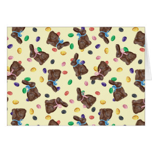 Cartão Coelhinhos de Chocolate