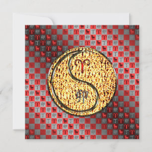 Cartão Coelho Aries & Fire