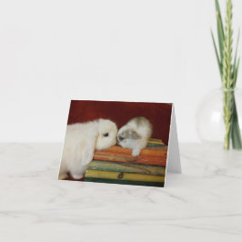 Cartão Coelho da mãe & do bebê