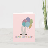 Coelho de Aniversário Trocadilho: Feliz Aniversári