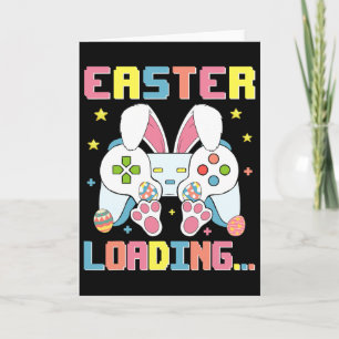 Cartão Coelho do Dia Feliz de Páscoa Vídeo de Carregament