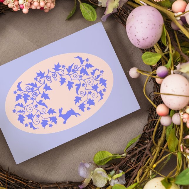 Cartão Coelho Feliz Páscoa  (Criador carregado)