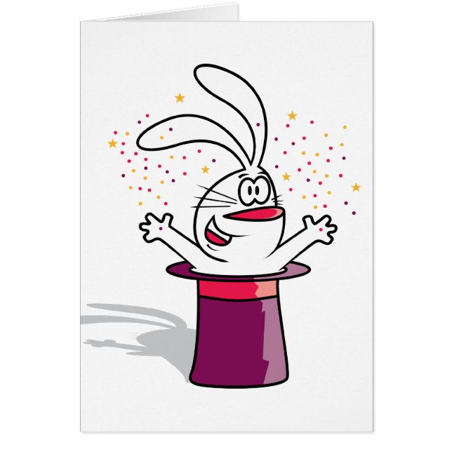 Cartão Coelho mágico (Frente)