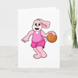Cartão Coelho no Esporte de Basquetebol