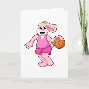 Cartão Coelho no Esporte de Basquetebol