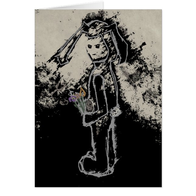 Cartão coelho sinistro (Frente)