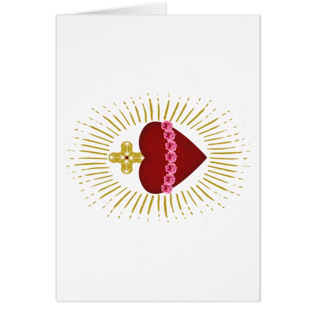 Cartão Coeur de Marie (Frente)