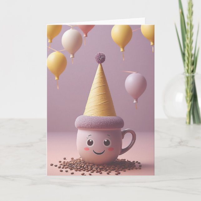 Cartão Coffee Break Birthday (Frente)