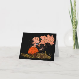 Cartão Cogumelo Puffball de Helicóptero