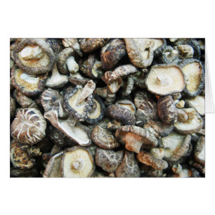 Cartão Cogumelos de Shiitake